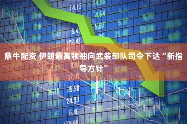 鼎牛配资 伊朗最高领袖向武装部队司令下达“新指导方针”