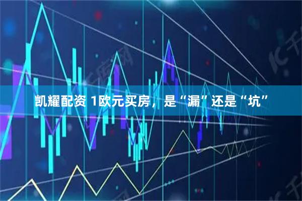 凯耀配资 1欧元买房，是“漏”还是“坑”